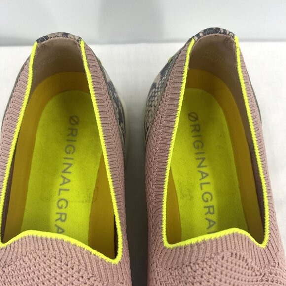Cole Haan Grand OS Cloudfeel Meridian Loafers Pink Snake Womens 10 - Picture 6 of 9